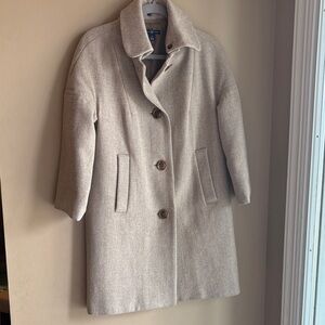 GAP Women's Beige Wool Pea Coat